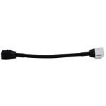 Dynamix FP-HDMIKPT 0.15m HDMI2.0 Keystone Jack, White to Black Pigtail - Supports 4K/60Hz