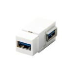 Dynamix FP-USB30RA  USB3.0 Keystone Jack Type A Female to Right Angled Type A Female Connector.