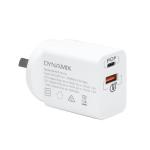 Dynamix SPAPD18-CA 18W PD USB-C + QC3.0 USB-A Universal Compact USB Wall Charger. Supports Fast Charge for Apple iPhone 8 or later, iPad 10.2, iPad Air 3rd Gen, iPad mini 5th Gen and all iPad Pro. Qualcom 3.0 & 2.0 AU/NZ