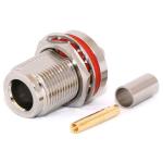 N-Type Female Bulkhead CRIMP Connector for LMR195/RG58