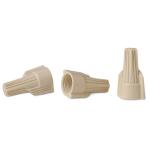 Ideal Industries IDL30-241JA 41A Tan Twister Wire Connector 150pc Jar. - Wire Range Capacity: Min -3 x 0.5mm2  Max - 2 x 6.0mm2.