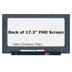 OEM 17.3" LCD Matte Panel FHD(1920x1080) 30pin, Model: NV173FHM-N49 V8.0 No Brackets