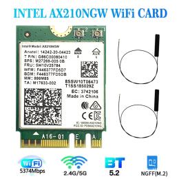 OEM AX211 WiFi 6E + Bluetooth 5.3 Internal M.2 Wireless Adapter With Internal Antenna AX211NGW - 802.11a/b/g/n/ac/ax - Supports Windows 10 / 11 64bit / Google Chrome OS / Linux - M.2 / NGFF