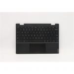 Lenovo 100e Chromebook 2nd Gen Top Cover with Keyboard & Touchpad / C Shell (Black), PN: 5CB0X55485, 5CB0U26489