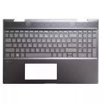 OEM HP Envy X360 15-EE, Top Cover with Backlit Keyboard / C Shell (Brown), PN: L93119-001