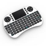 Raspberry Pi Mini Wireless Rechargeable Keyboard With Touchpad Mouse (White) Drive Free for Windows, MAC OS X, Android, Linux, etc,.