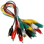 Raspberry Pi Alligator Clip Test Lead Cables (Multi Colours) 40cm Long (Set of 10)