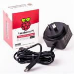 Raspberry Pi Official Black AU Plug AC Adapter with USB-C Connector 5.1V 3A 15.3W Power Supply for Raspberry Pi 4 Model B