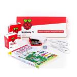 Raspberry Pi 4 Model B 4GB Beginner Desktop Kit Official White and Red Package with RPI Keyboard and Mouse, Comes with Beginners Guide