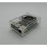 Raspberry Pi Accessory Transparent Case with Fan for Raspberry Pi 4B