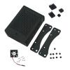 Raspberry Pi Case Black Aluminium Case with Mount, Heatsinks and Cooling Fan for Raspberry Pi 4 Raspberry Pi Case Black Aluminium Case with Mount, Heatsinks and Cooling Fan for Raspberry Pi 4