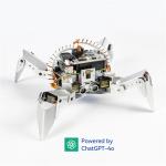 Raspberry Pi SunFounder PiCrawler AI Robot Kit for Raspberry Pi 5/4/3B+/3B/Zero 2W ChatGPT-4o Enabled with Voice Command & Video Recognition, App Control, FPV, Camera, Python&Scratch(RPi NOT Included)