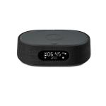 Harman Kardon Citation Oasis WiFi Smart Speaker with Alarm Clock - Black - Qi wireless charging built-in, works with Google Home, Apple AirPlay & Spotify Connect - NZ Wool finish