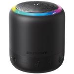 Soundcore by Anker Mini 3 Pro Wireless Portable Bluetooth Speaker - Black RGB LEDs - 360 Audio - IPX7 Water Resistant - Up to 15 Hour Play Time