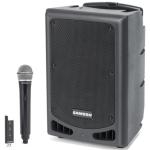 SAMSON Expedition XP208w Rechargeable Portable PA with Handheld Wireless System and Bluetooth Live Performance, Music Education, Fitness, House of Worship, Karaoke