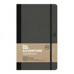 FLEXBOOK 21.00068 Adventure Notebook Medium Ruled Off-Black