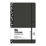 FLEXBOOK 21.00091 Visions Notebook Medium Ruled Black/White