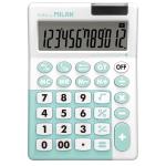 Milan Desk Calculator Antibacterial 12-Digit Turquoise
