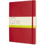 Moleskine QP623F2 Notebook XL Scarlet Red Soft Cover Plain