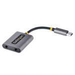 StarTech.com USB-C Headphone Splitter/Dongle with Mic