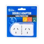 The Brute Power Co Flat Right Double Adapter with Surge Protection