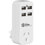 The Brute Power Co The Brute Power Co. Adaptor - 1 Socket + 4 USB