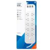 Jackson PT1055 10 Outlet Powerboard with 6x USB-A Fast Charging Ports (4.5A) 10 Surge Protected Power Outlets - On-Board Master Switch - Safety Overload Protection - Mounting Slots on Back - 1m Power Lead Jackson PT1055 10 Outlet Powerboard with 6x USB-A Fast Charging Ports (4.5A) 10 Surge Protected Power Outlets - On-Board Master Switch - Safety Overload Protection - Mounting Slots on Back - 1m Power Lead