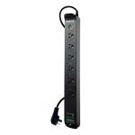 Jackson RAP6 Raptor Surge Protected Board, 6 x Sockets 30W PD USB-C & 30W QC USB-A