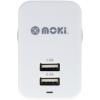 Moki ACC-MUSBWW Dual USB Wall Charger - White 17W 3.4A Output AU / NZ 3.4A Dual USB (2.4A + 1A) - Charge Two Devices at the Same Time Moki ACC-MUSBWW Dual USB Wall Charger - White 17W 3.4A Output AU / NZ 3.4A Dual USB (2.4A + 1A) - Charge Two Devices at the Same Time