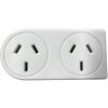 Neway Double Power Adapter - White H 3 Pin SAA Approved AU / NZ 10 Amp - 240V Neway Double Power Adapter - White H 3 Pin SAA Approved AU / NZ 10 Amp - 240V