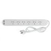 PUDNEY P4048 6 Outlet Surge Protected Powerboard with 2x USB - Overload Protection PUDNEY P4048 6 Outlet Surge Protected Powerboard with 2x USB - Overload Protection