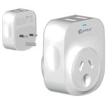 Sansai STV-3011 Outbound USB Travel Adapter - NZ / AU to UK Plug 2x USB-A Fast Charge Ports (2.1A)
