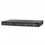 Cisco 550 Series SF550X-48 Stackable L3 Managed Switch, 48 Ports 10/100, 2 Ports 10G RJ-45, 2 Ports Combo 10G RJ-45 or SFP+, Limited Lifetime Warranty