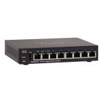 Cisco 250 Series Smart Managed Switch, 8 Ports GbE RJ-45, Limited Lifetime Warranty