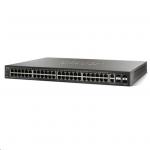Cisco 500 Series SG500-52MP Stackable L3 Managed Switch, PoE+, 48 Ports GbE (48 Ports PoE+, Max 740W), 2 Ports Combo RJ-45 or SFP, 2 Ports 1G/5G SFP, Limited Lifetime Warranty