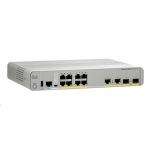 Cisco Catalyst WS-C2960CX-8PC-L, 8 Ports GbE PoE, Total Budget 124W, 2x 1G Copper or 1G SFP Uplinks