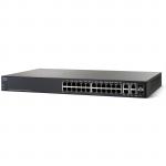 Cisco 300 Series SG300-28PP L3 Managed Switch, 26 Ports GbE (24 Ports PoE+, Max 180W), 2 Ports GbE Combo RJ-45 or SFP, Limited Lifetime Warranty