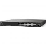 Cisco 550 Series SG550XG-24T Stackable L3 Managed Switch, 24 Ports 10G RJ-45, 2 Ports Combo 10G RJ-45 or SFP+, Limited Lifetime Warranty