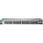 HPE 2620 48 L2 Managed Ethernet Switch, 48 Port RJ-45 10/100, 2 Port RJ-45 GbE, 2 Port SFP, Lifetime Warranty