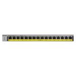 NETGEAR GS116LP 16-Port Gigabit Unmanaged PoE+ Switch (PoE Budget 76W), 1GbE PoE+ x16