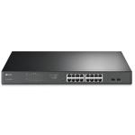 TP-Link TL-SG1218MPE 16-Port Gigabit Easy Smart PoE+ Switch with 2 x SFP, 16-Port PoE+ (Max 192W), Rackmount Kit Included