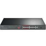 TP-Link TL-SL1218P 16-Port 10/100 Mbps + 2-Port Gigabit Rackmount Switch with 16-Port PoE+ (Max 150W)