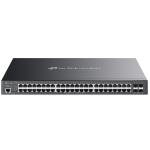TP-Link Omada SG3452XMPP 52-Port 10G L2+ Managed PoE Switch (750W) - 10G SFP+ x4, 1GbE PoE++ x8, 1GbE PoE+ x40