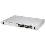 Ubiquiti UniFi USW-Pro-24-POE 26-Port 10G L3 Managed PoE Switch (400W) - SFP+ x2, 1GbE PoE+ x16, 1GbE PoE++ x8