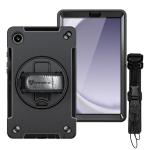 Armor-X (RIN Series) RainProof Military Grade Rugged Tablet Case With  Hand Strap , Shoulder Strap & Kick-Stand for Samsung Galaxy Tab A9 ( SM-X110 ,SM-X115) Only