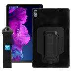 Armor-X (PXS Series) TPU Impact (Black) Protection  Case  for  Lenonvo 11" P11 (TB-J606F)   Tablet  with Handstrap & KickStand - Integrated X-Mount Type-T adaptor (Support Armox-X  X-Mount Type-T Mount  Accessories)
