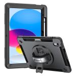 Armor-X (RIN Series) RainProof Military Grade Rugged Tablet Case With Hand Strap & Kick-Stand  for iPad 10.9" (10th Gen 2022 )