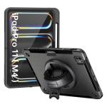 Armor-X (RIN Series) RainProof Military Grade Rugged Tablet Case With  Hand Strap , Shoulder Strap & Kick-Stand for iPad Pro 11" ( M4 )  Only
