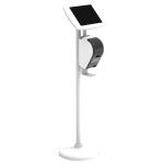 Bouncepad BP-FST/PRNT115-EEW Floorstand + Brother Printer Bracket iPad Air 6th Gen 11" (2024) - White - Exposed Home Button & Front Camera