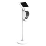 Bouncepad BP-FST/PRNT110-EEW Floorstand + Brother Printer Bracket - iPad 10.2 7th Gen White - Exposed Home Button & Front Camera